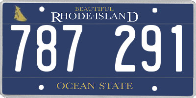RI license plate 787291