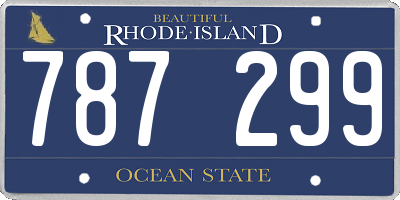 RI license plate 787299