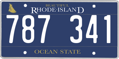 RI license plate 787341