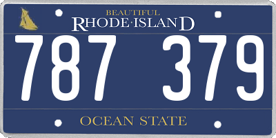 RI license plate 787379