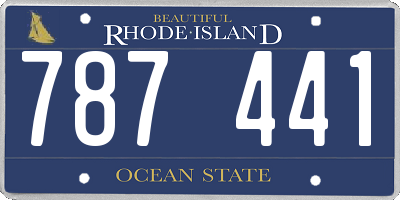 RI license plate 787441