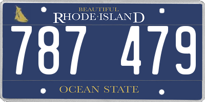 RI license plate 787479