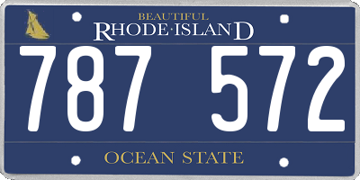 RI license plate 787572