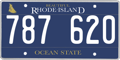 RI license plate 787620