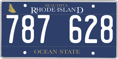 RI license plate 787628