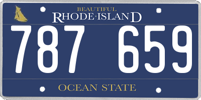 RI license plate 787659