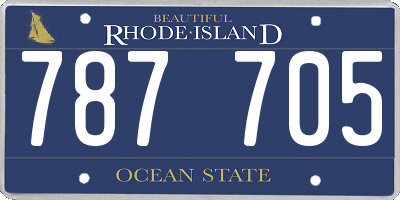 RI license plate 787705