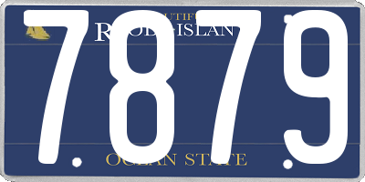 RI license plate 7879