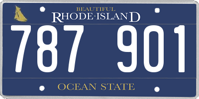 RI license plate 787901