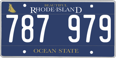 RI license plate 787979