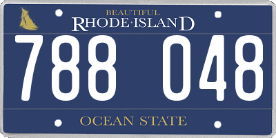 RI license plate 788048