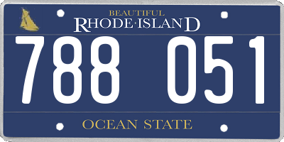 RI license plate 788051