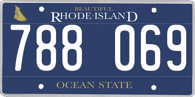 RI license plate 788069
