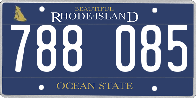 RI license plate 788085