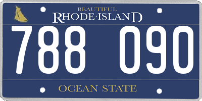 RI license plate 788090