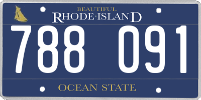 RI license plate 788091