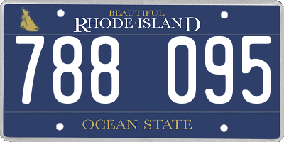 RI license plate 788095