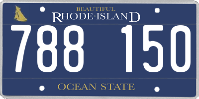 RI license plate 788150