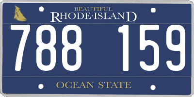 RI license plate 788159