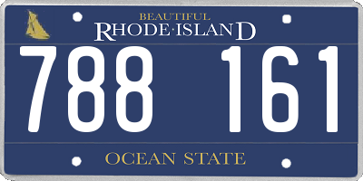 RI license plate 788161