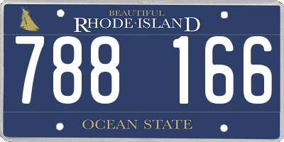 RI license plate 788166