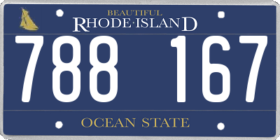 RI license plate 788167