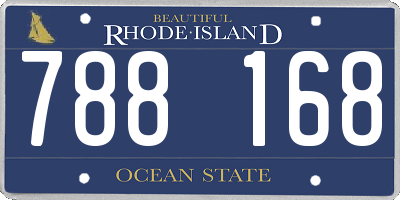 RI license plate 788168