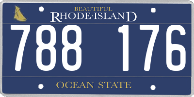 RI license plate 788176