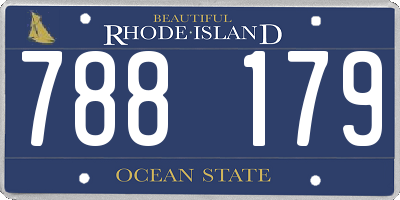 RI license plate 788179