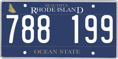 RI license plate 788199