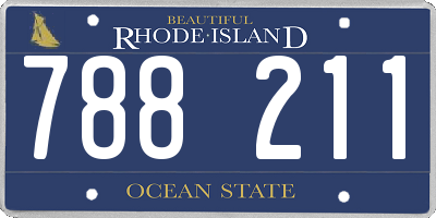 RI license plate 788211