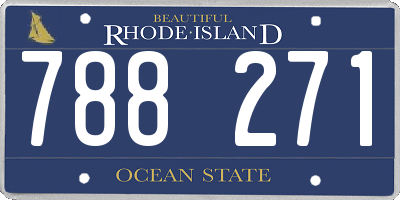 RI license plate 788271