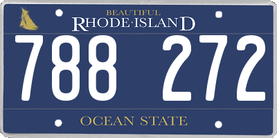 RI license plate 788272