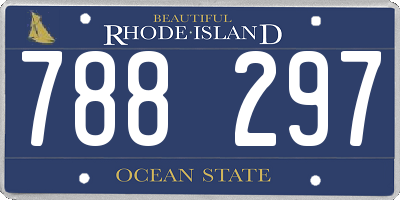 RI license plate 788297