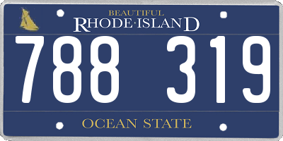 RI license plate 788319