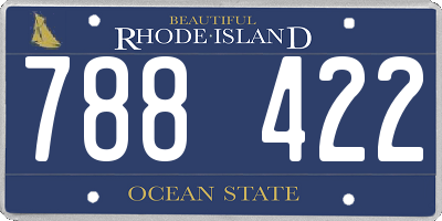 RI license plate 788422