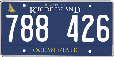 RI license plate 788426