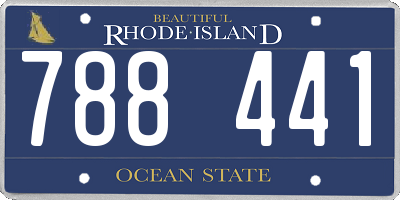 RI license plate 788441