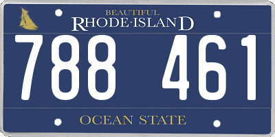 RI license plate 788461