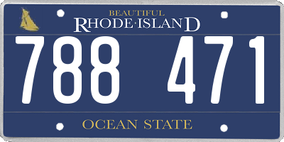 RI license plate 788471