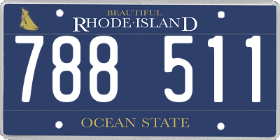 RI license plate 788511