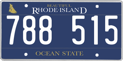RI license plate 788515