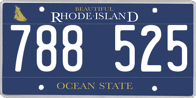RI license plate 788525