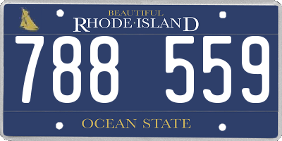 RI license plate 788559