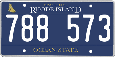RI license plate 788573