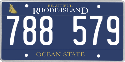 RI license plate 788579