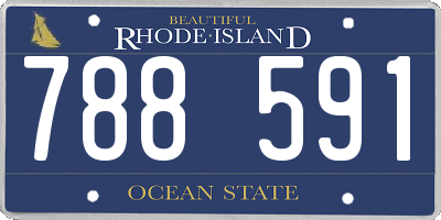 RI license plate 788591