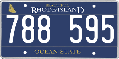 RI license plate 788595