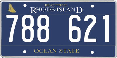 RI license plate 788621