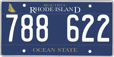 RI license plate 788622